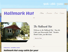 Tablet Screenshot of hallmarkhut.com